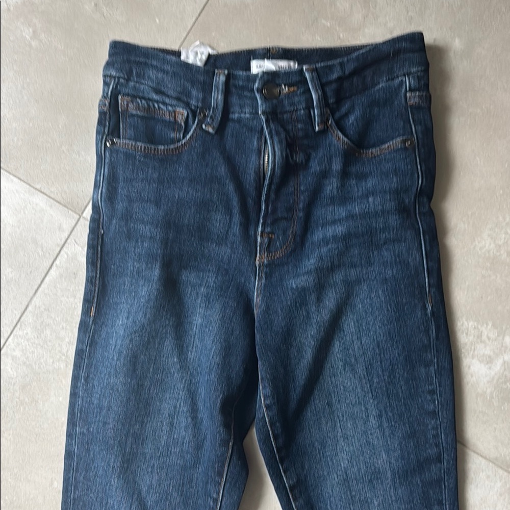 Good American Blue Slim Jeans High-Waisted